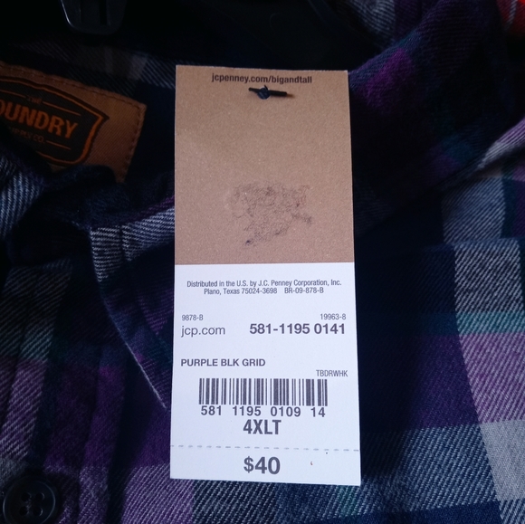 Foundry supply co. Big and tall flannel shirt - Picture 7 of 10